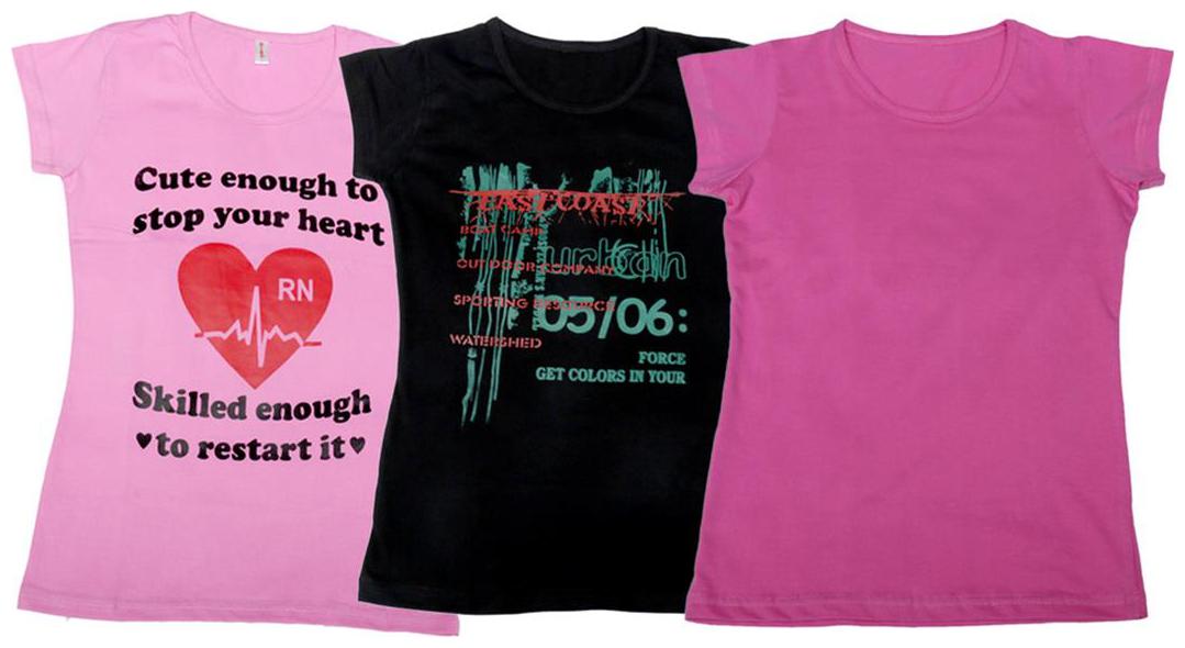 

Indiweaves Girl Cotton Printed T shirt - Pink