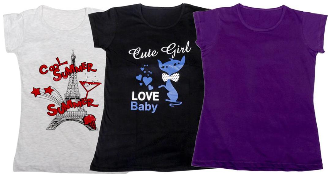 

Indiweaves Girl Cotton Solid T shirt - Blue