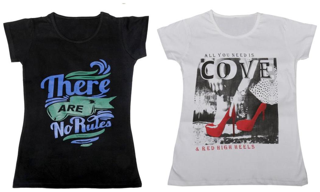 

Indiweaves Girl Cotton Solid T shirt - Multi