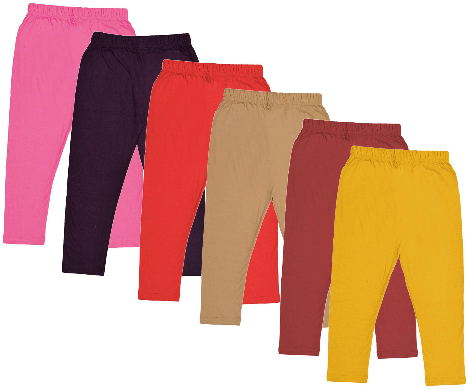 

Indiweaves Girl Cotton Solid Capri - Multi