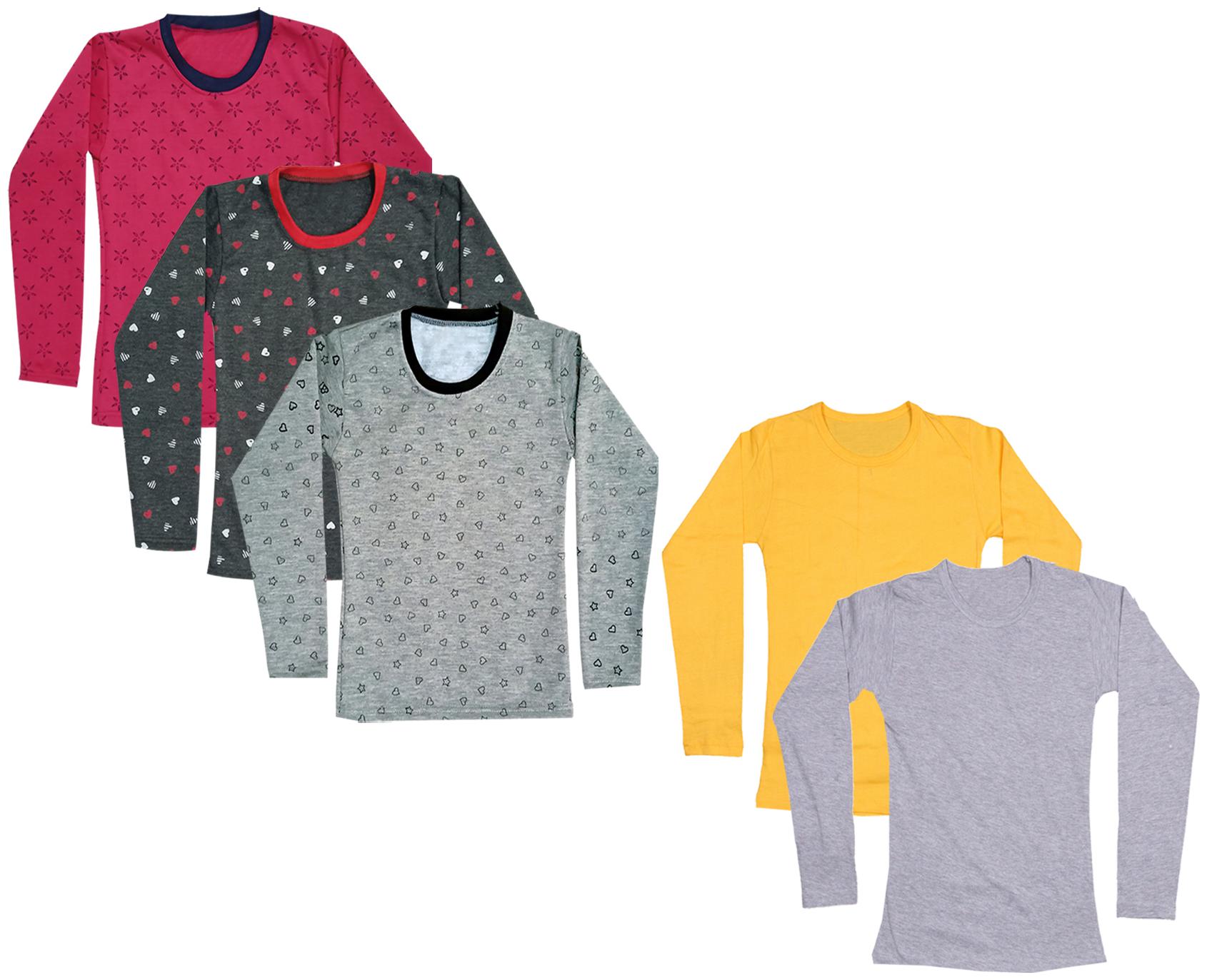 

Indiweaves Girl Cotton Printed T shirt - Multi