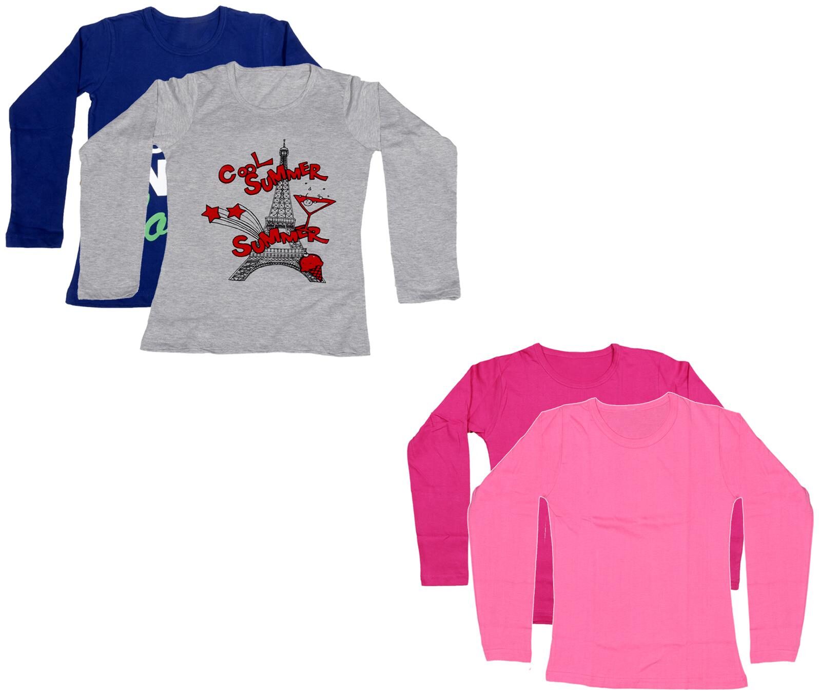 

Indiweaves Girl Cotton Printed T shirt - Multi