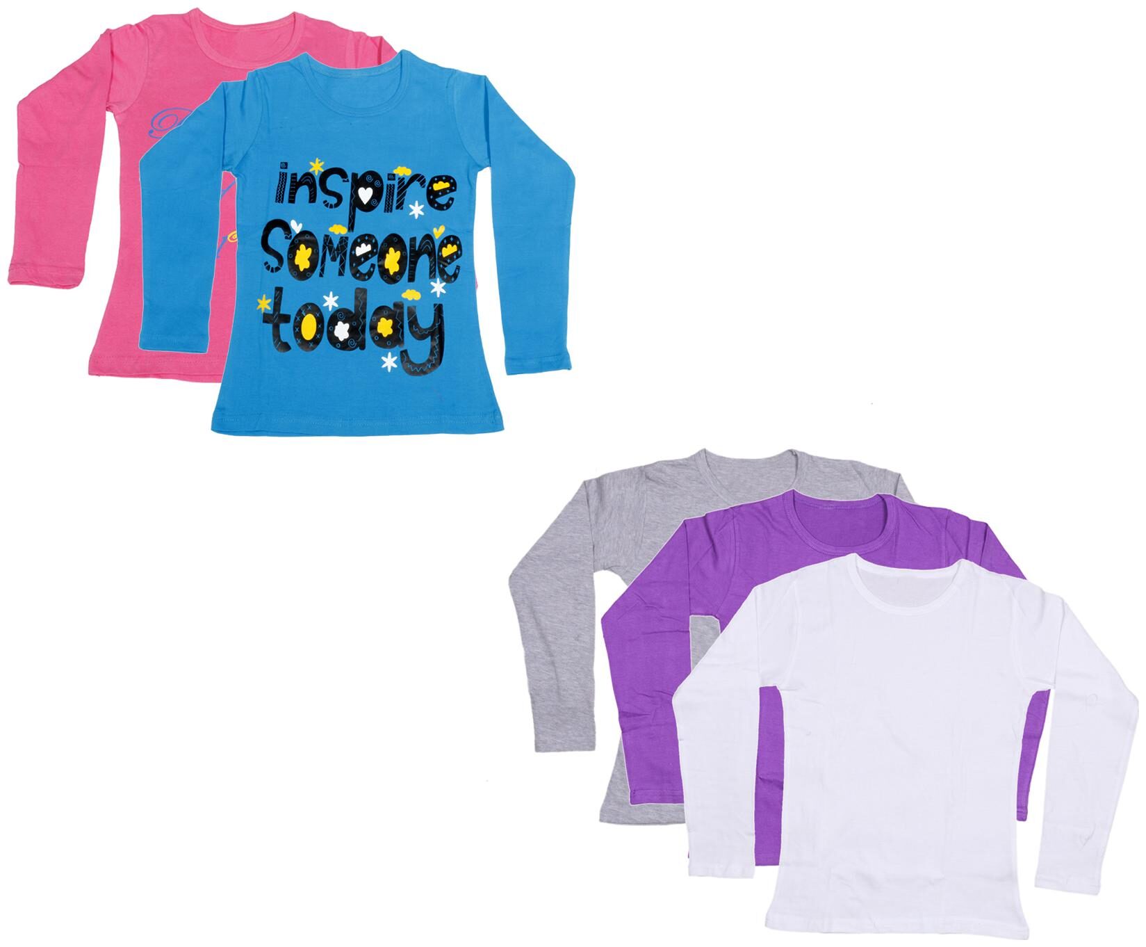 

Indiweaves Girl Cotton Printed T shirt - Multi