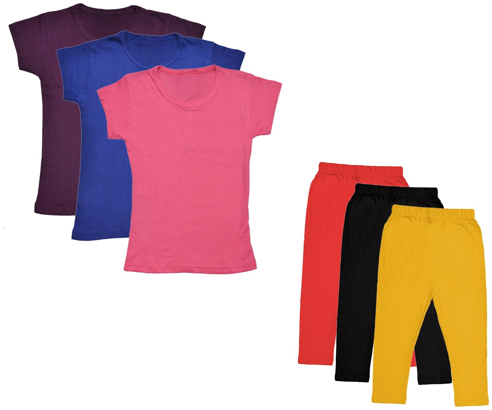 

Indiweaves Girl Cotton Top Bottom Set - Multi