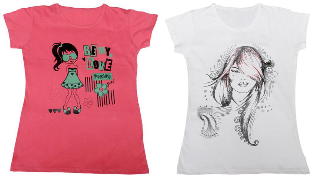 

Indiweaves Girl Cotton Solid T shirt - Multi