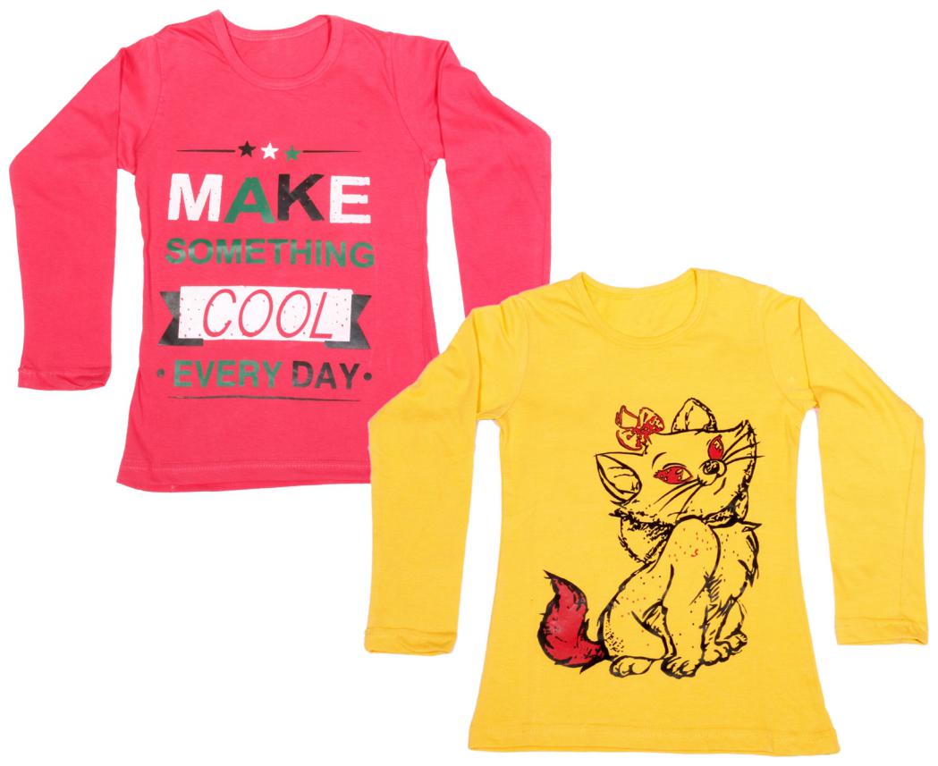 

Indiweaves Girl Cotton Solid Top - Yellow