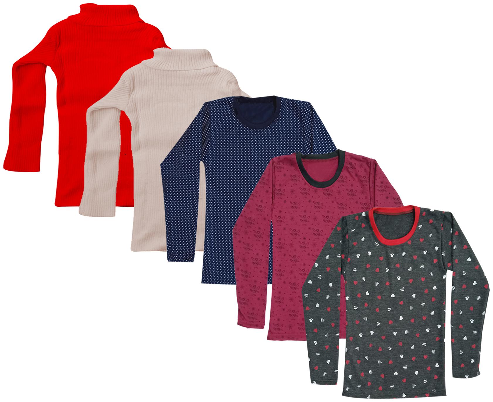 

Indiweaves Girl Wool Printed T shirt - Multi