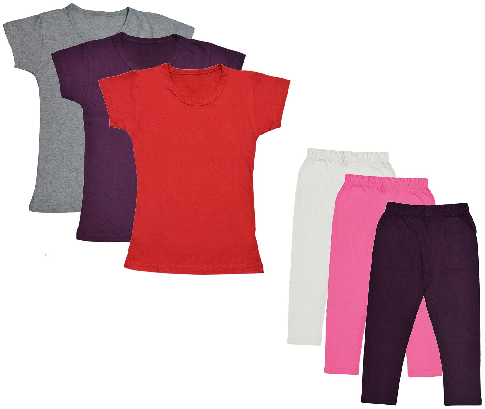 

Indiweaves Girl Cotton Top Bottom Set - Multi