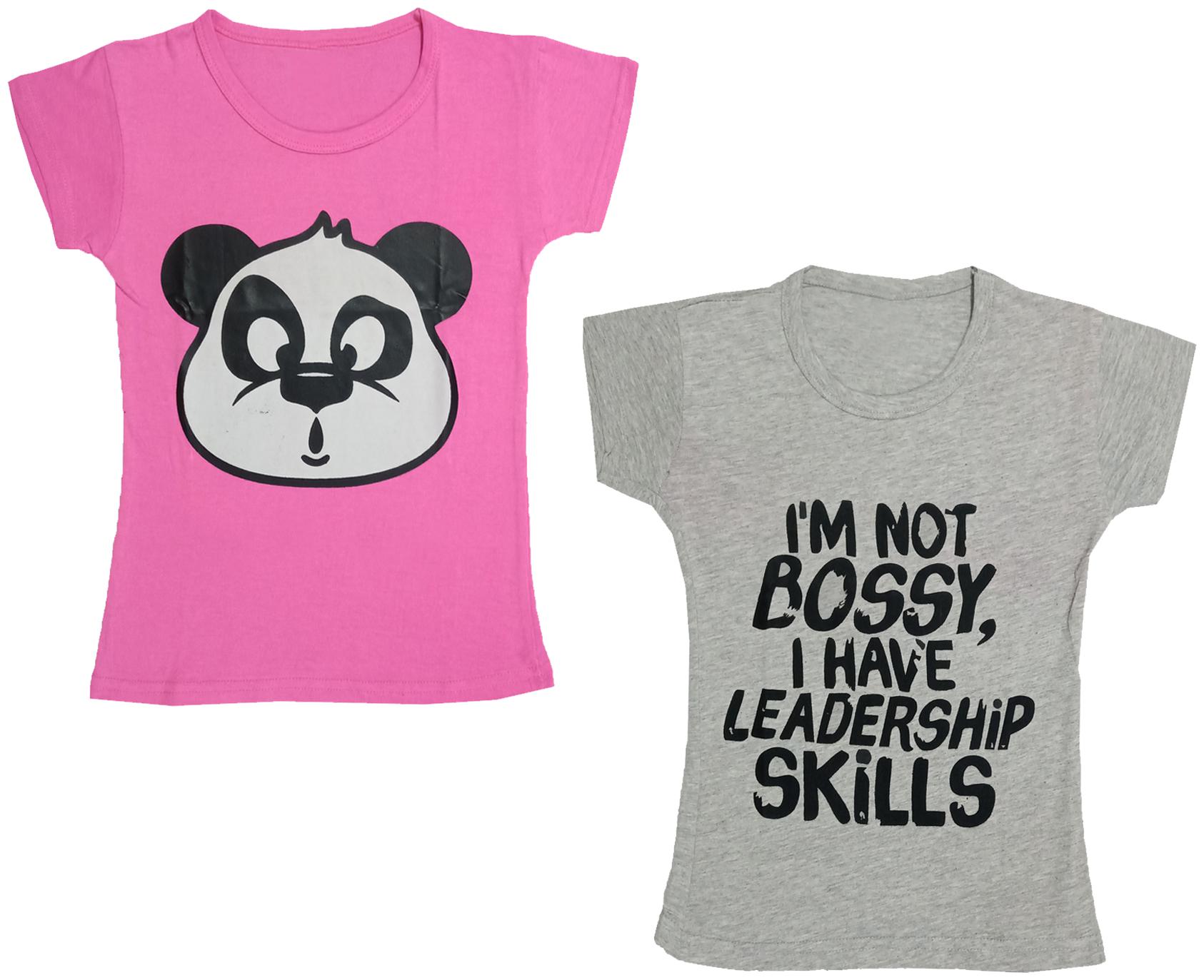 

Indiweaves Girl Cotton Printed T shirt - Multi