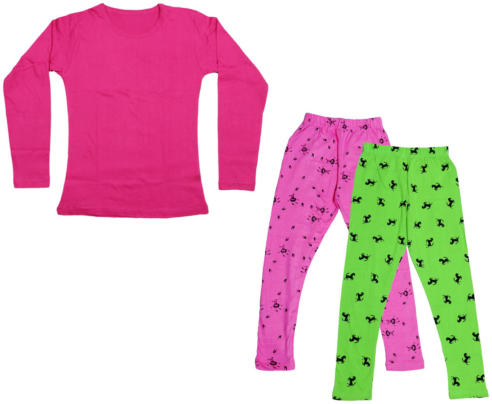 

Indiweaves Girl Cotton Solid T shirt - Multi
