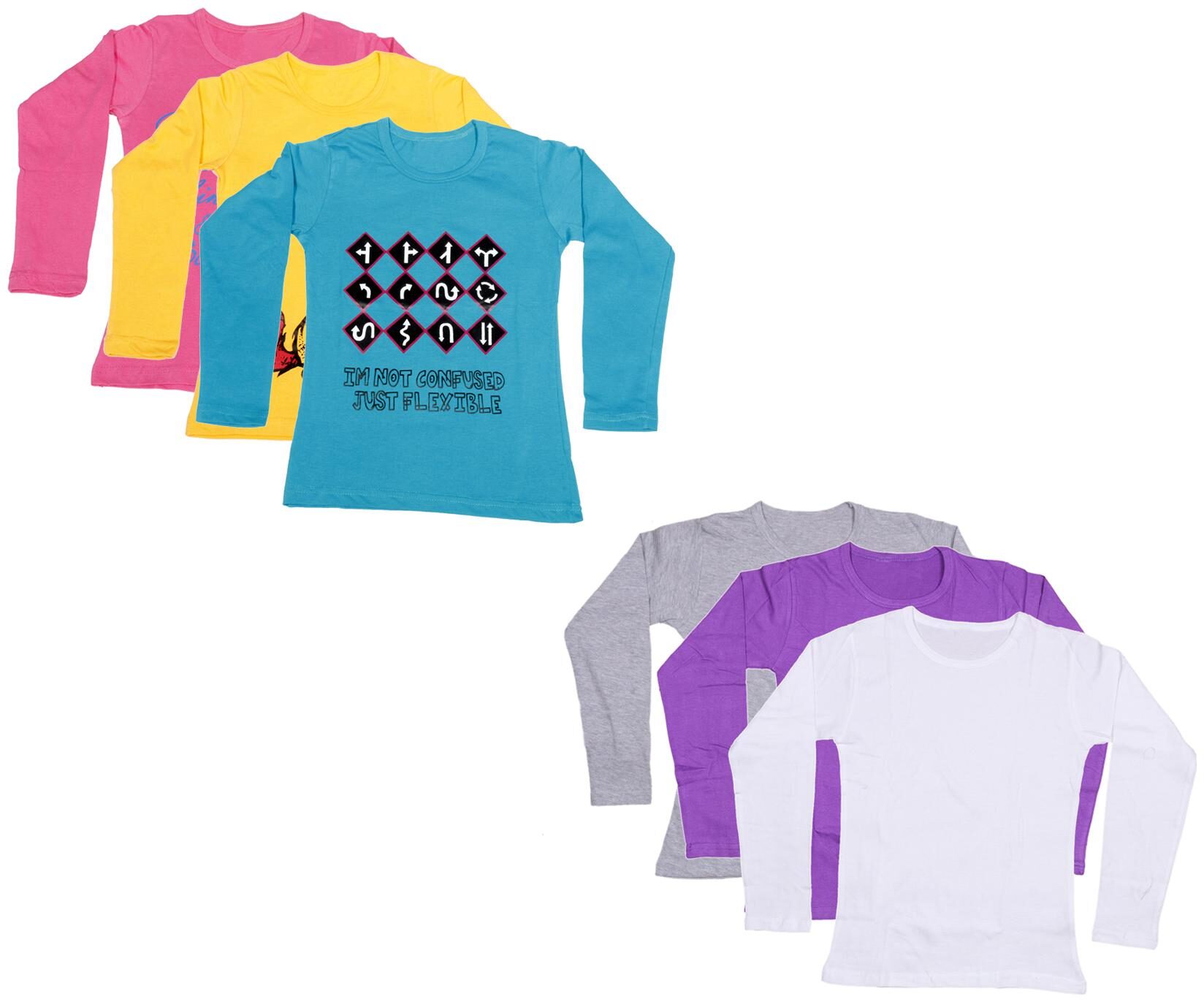 

Indiweaves Girl Cotton Printed T shirt - Multi