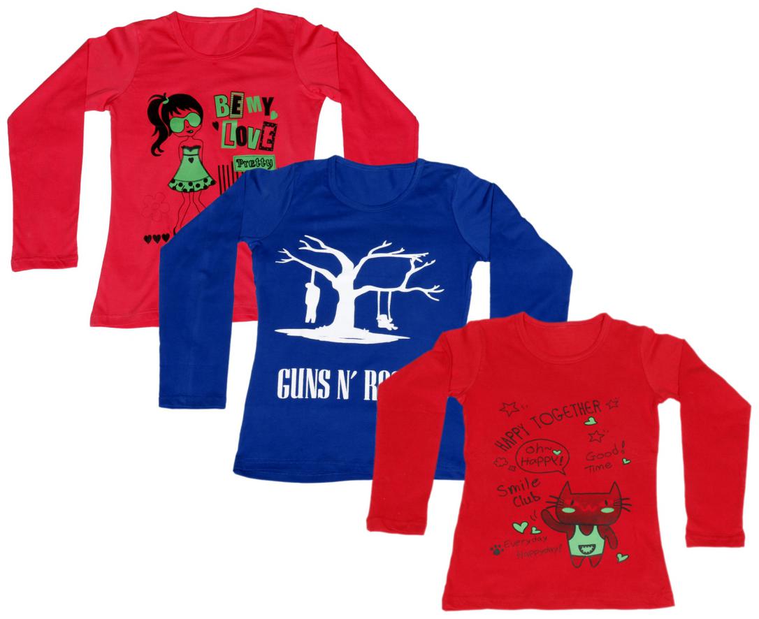 

Indiweaves Girl Cotton Printed T shirt - Multi