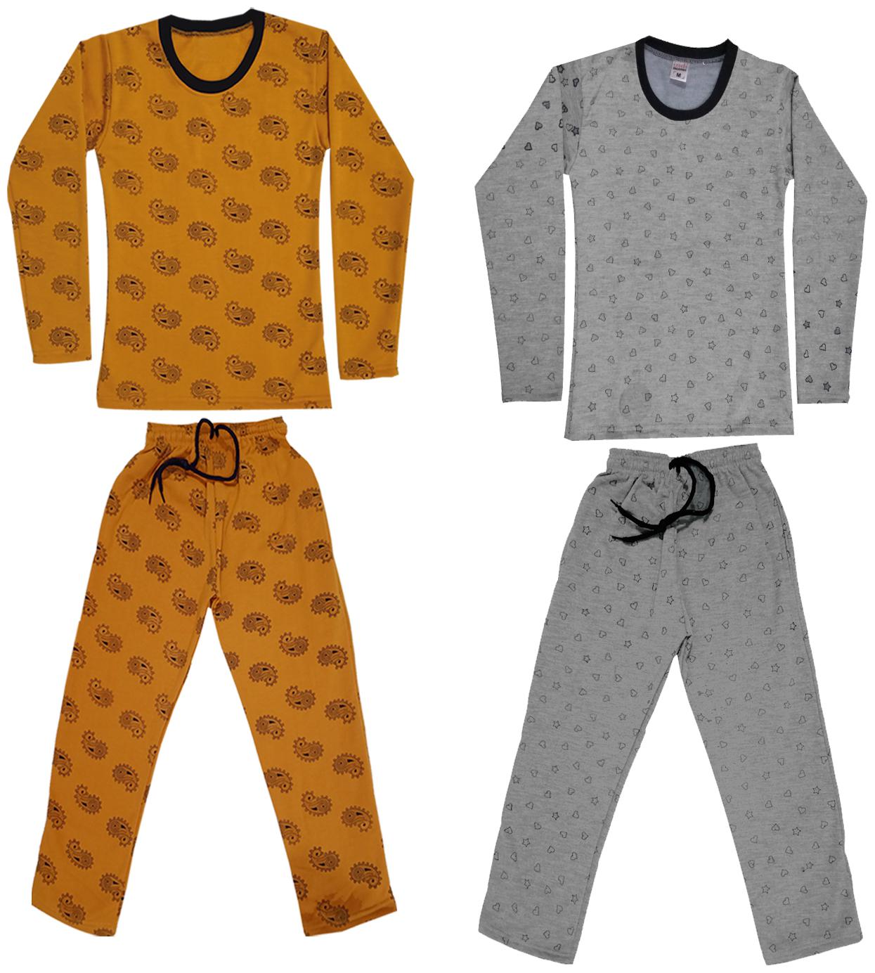 

Indiweaves Girl Wool Top Bottom Set - Grey Yellow