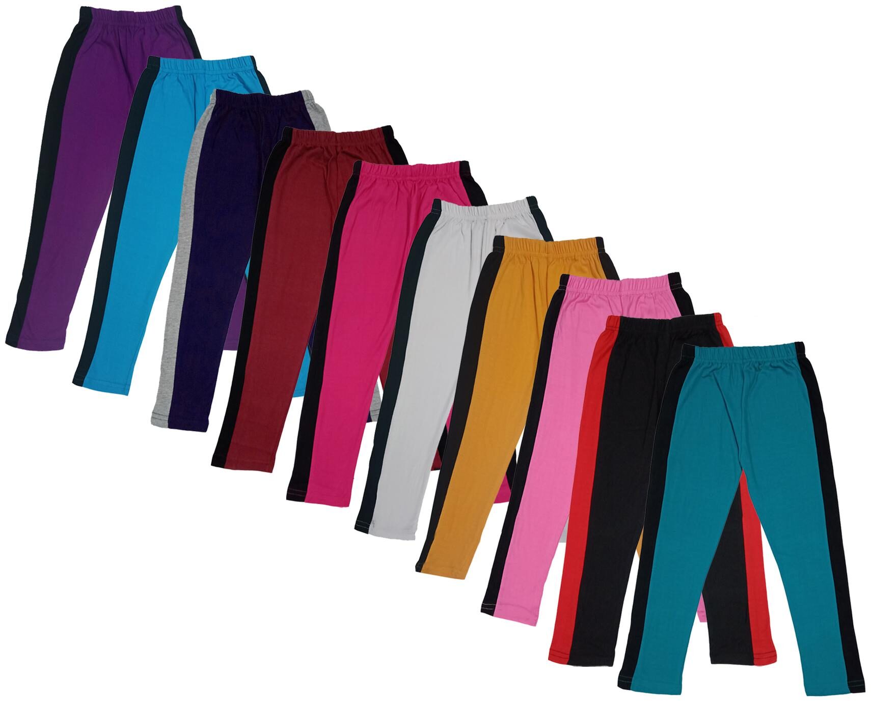 

Indiweaves Girl Cotton Solid Capri - Multi
