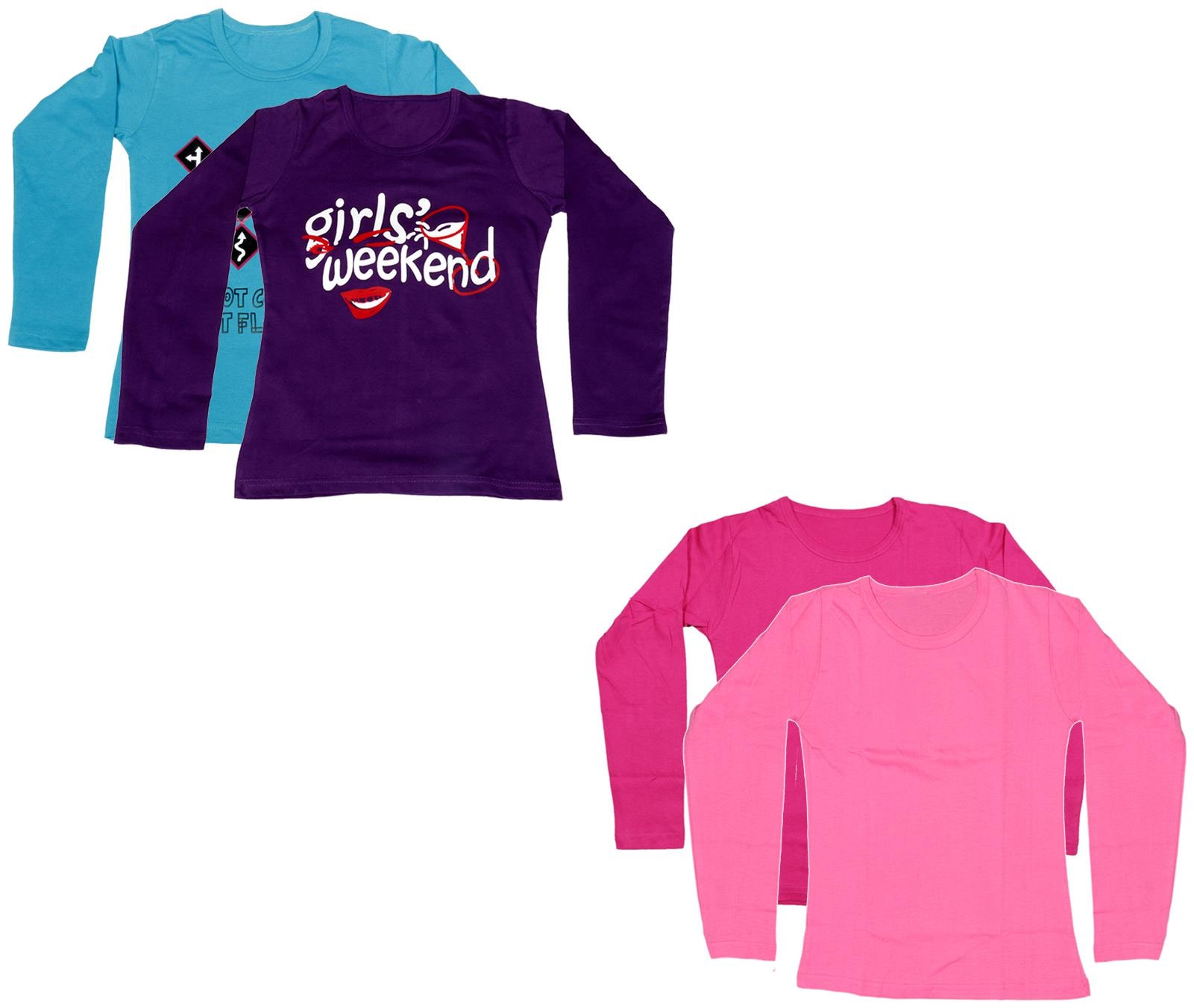 

Indiweaves Girl Cotton Printed T shirt - Multi