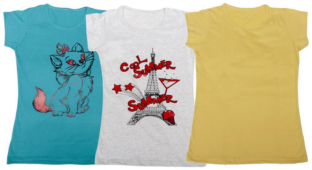 

Indiweaves Girl Cotton Solid T shirt - Multi