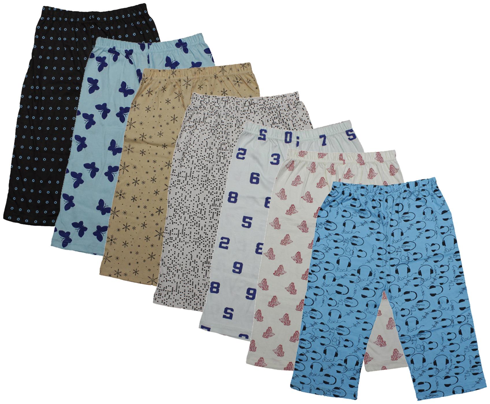 

Indiweaves Girl Cotton Printed Capri - Multi