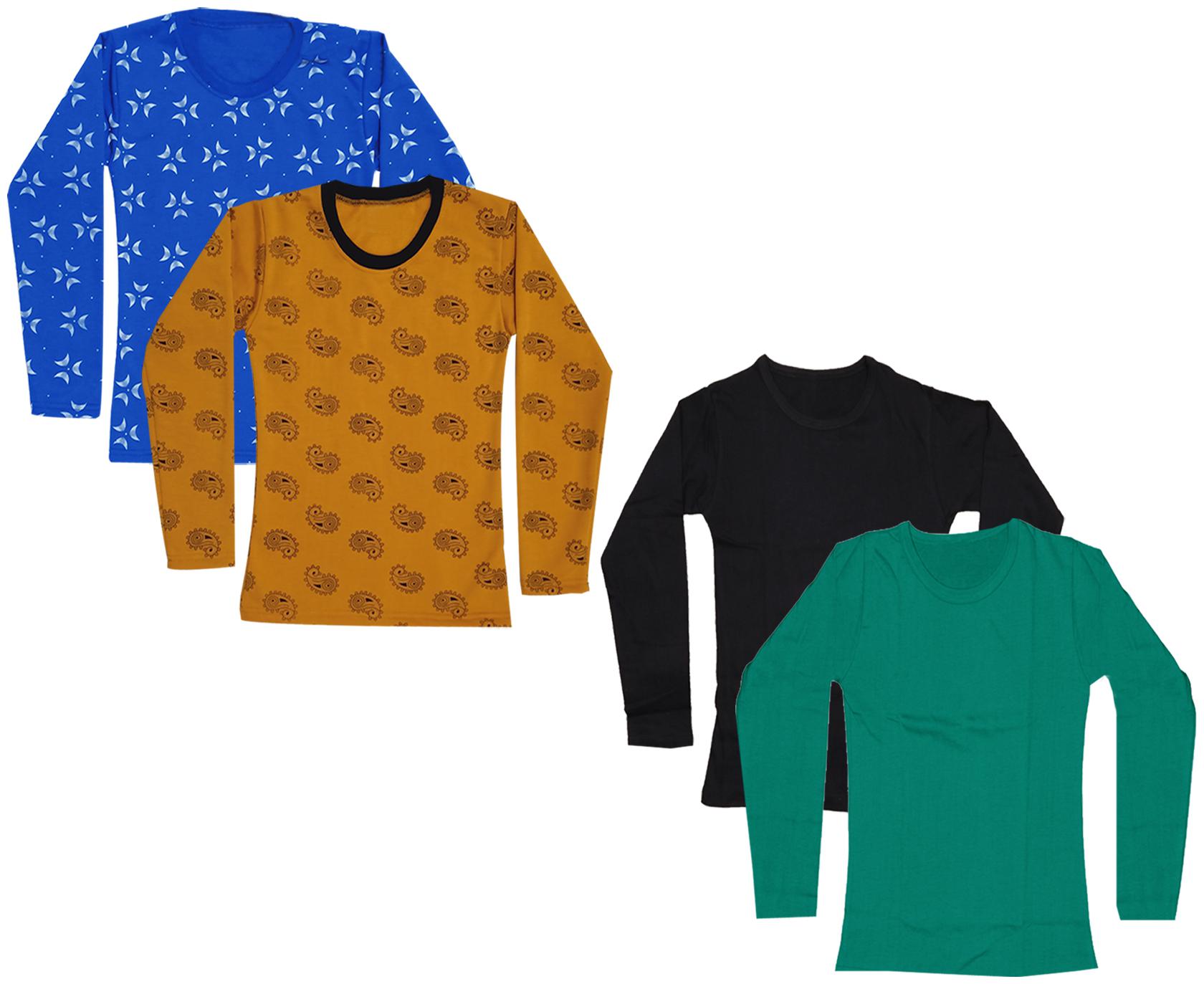 

Indiweaves Girl Cotton Printed T shirt - Multi