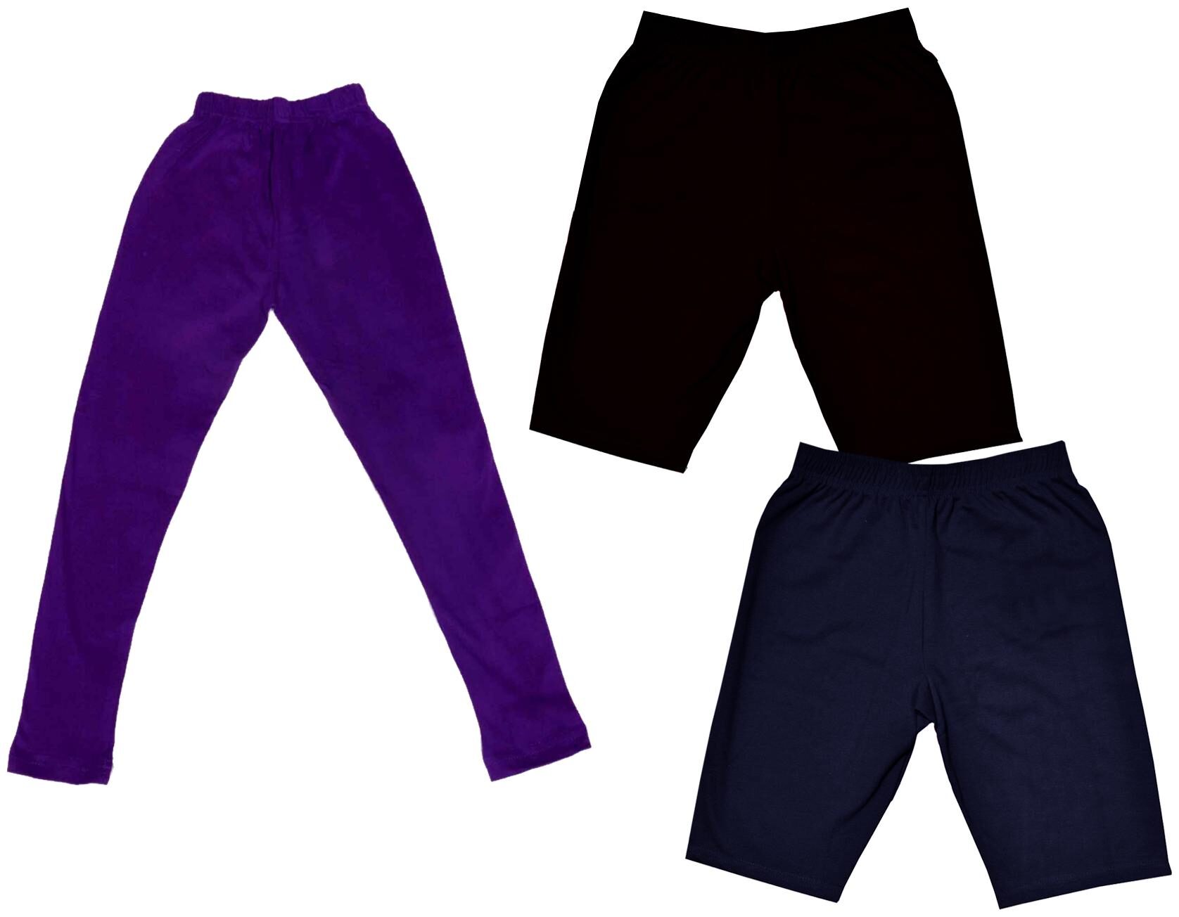 

Indiweaves Girl Cotton Solid Regular shorts - Multi