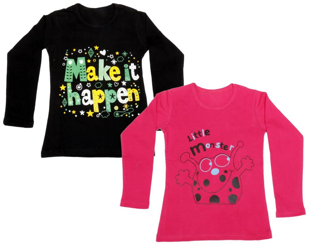 

Indiweaves Girl Cotton Solid Top - Black