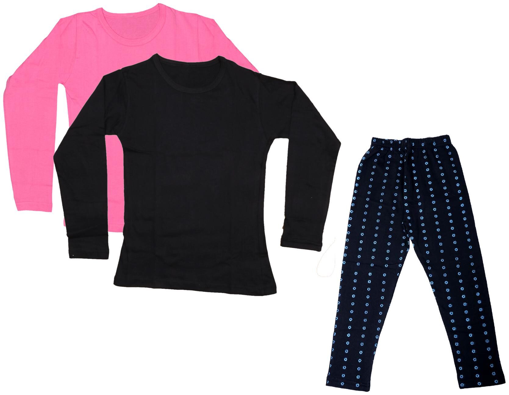 

Indiweaves Girl Cotton Solid T shirt - Multi