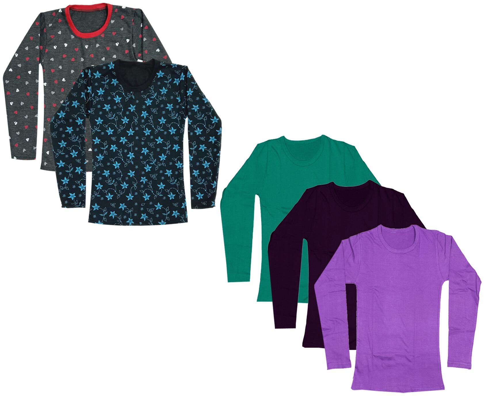 

Indiweaves Girl Cotton Printed T shirt - Multi