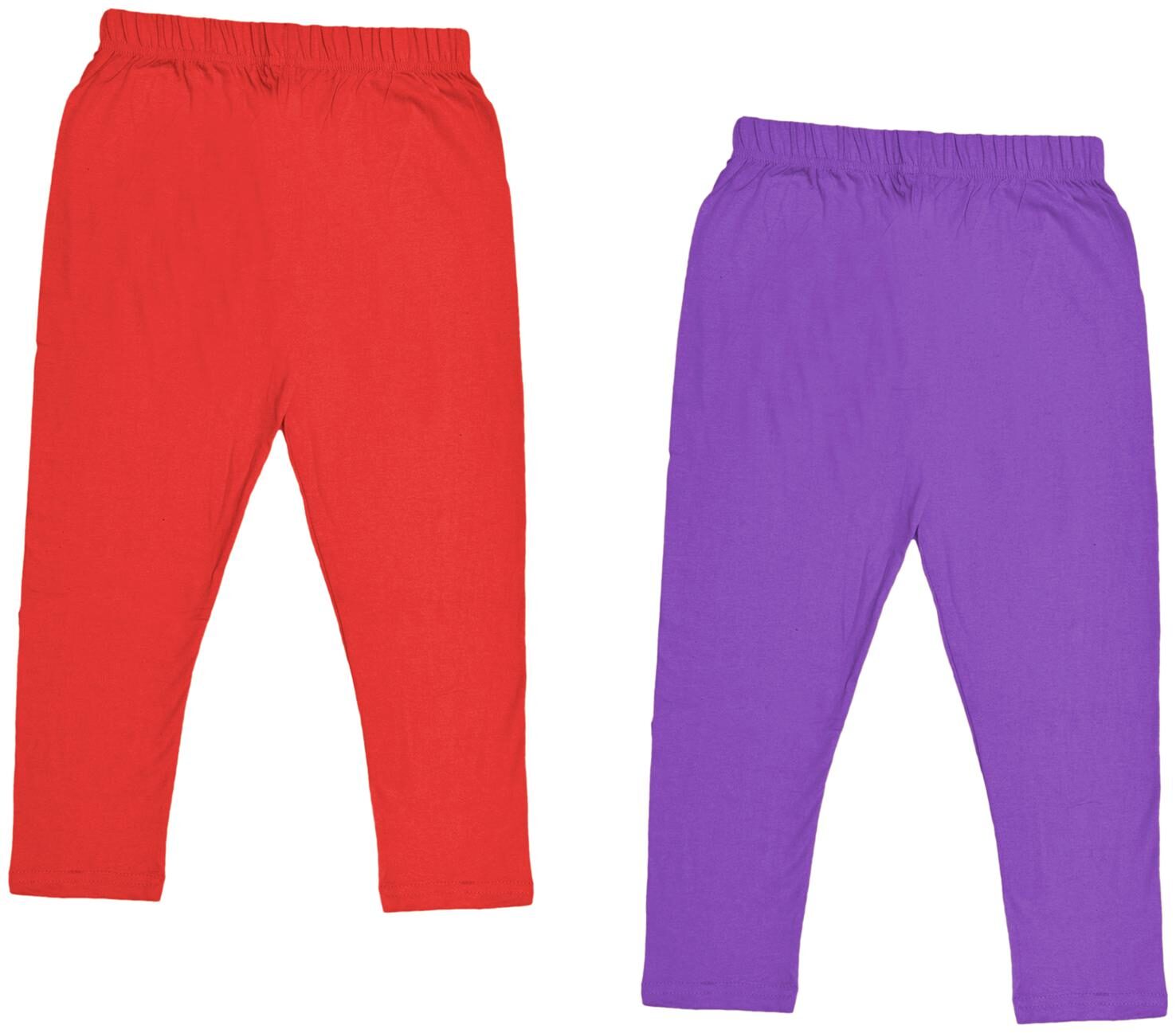

Indiweaves Girl Cotton Solid Capri - Multi