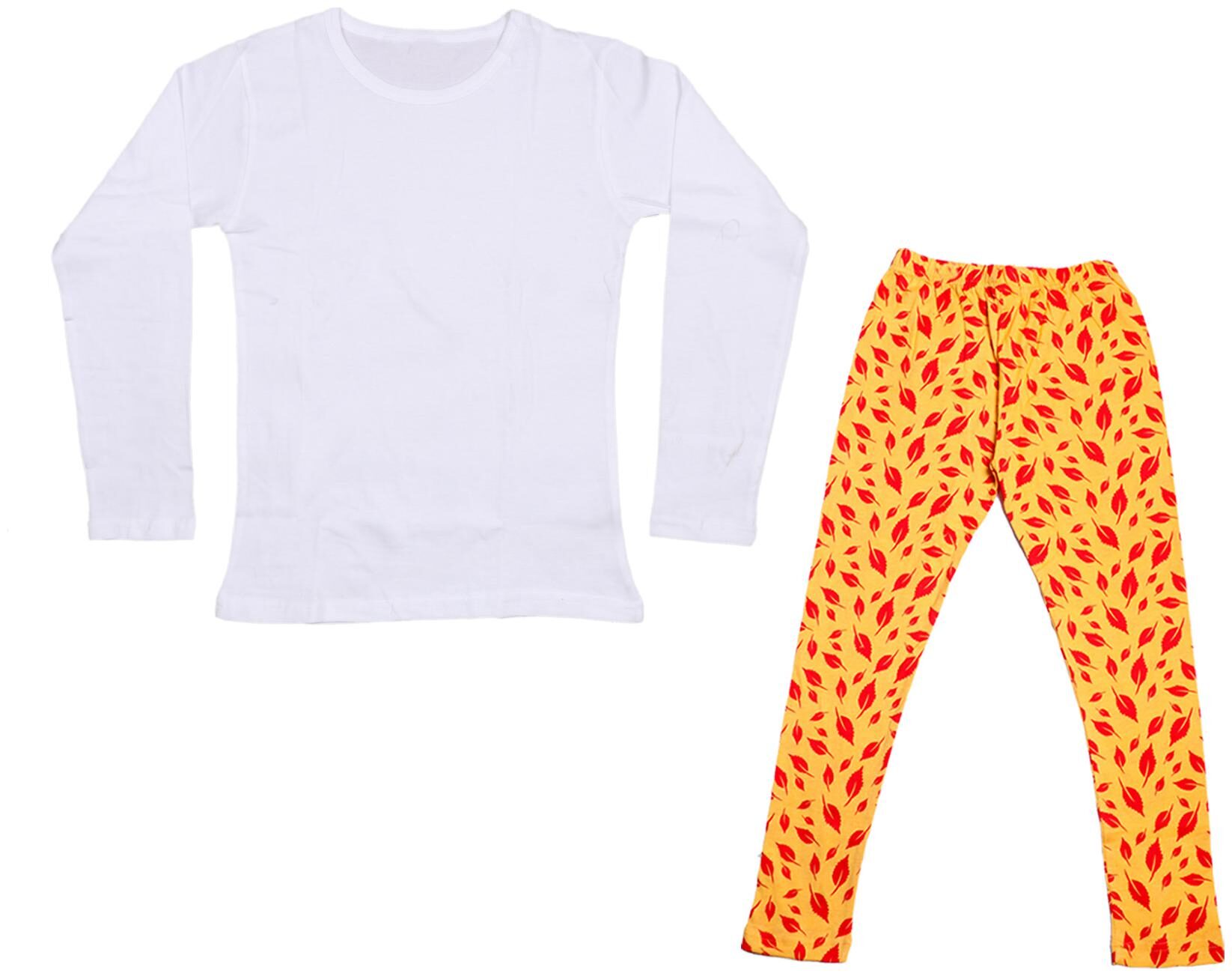 

Indiweaves Girl Cotton Solid T shirt - Multi