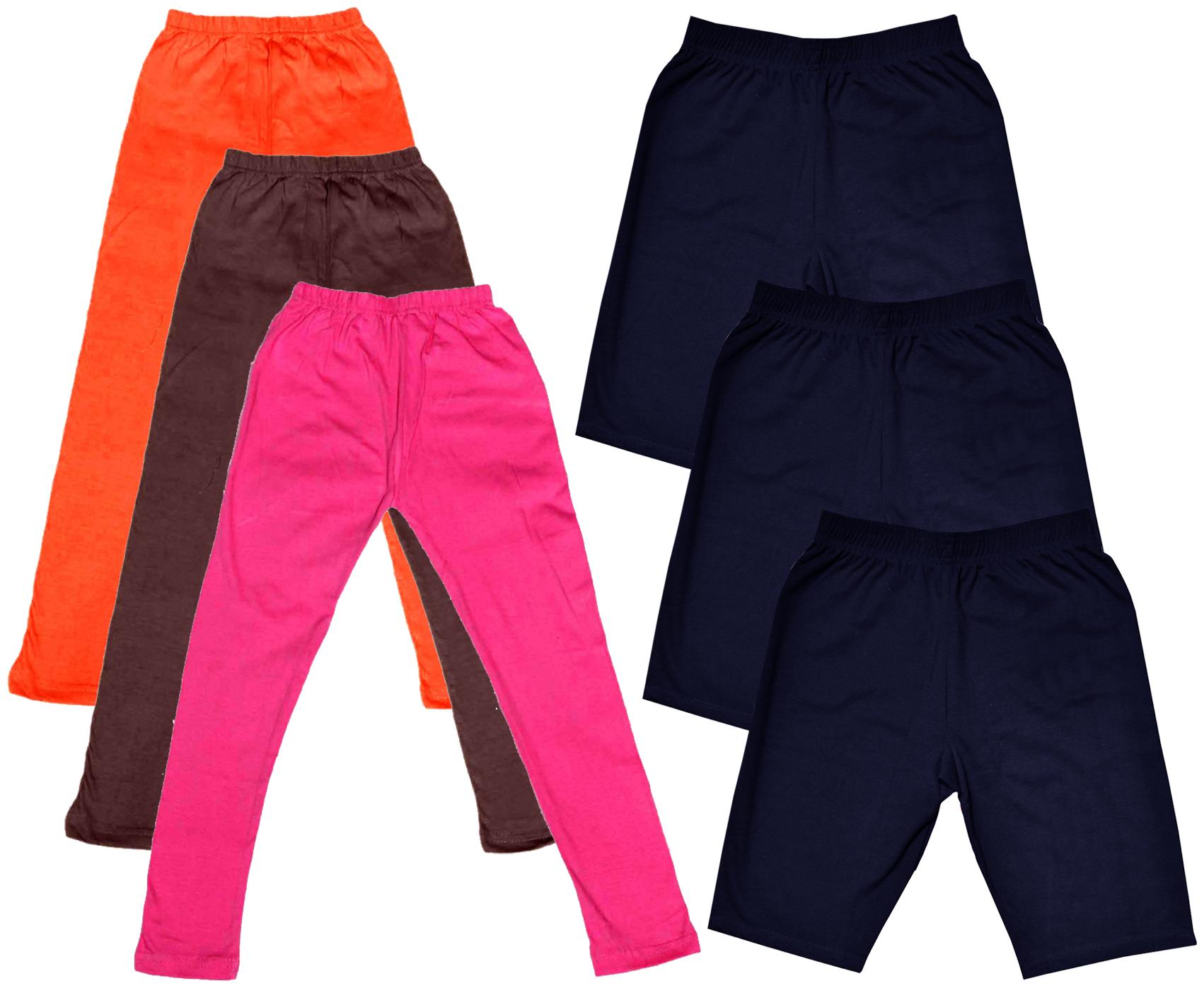 

Indiweaves Girl Cotton Solid Regular shorts - Multi