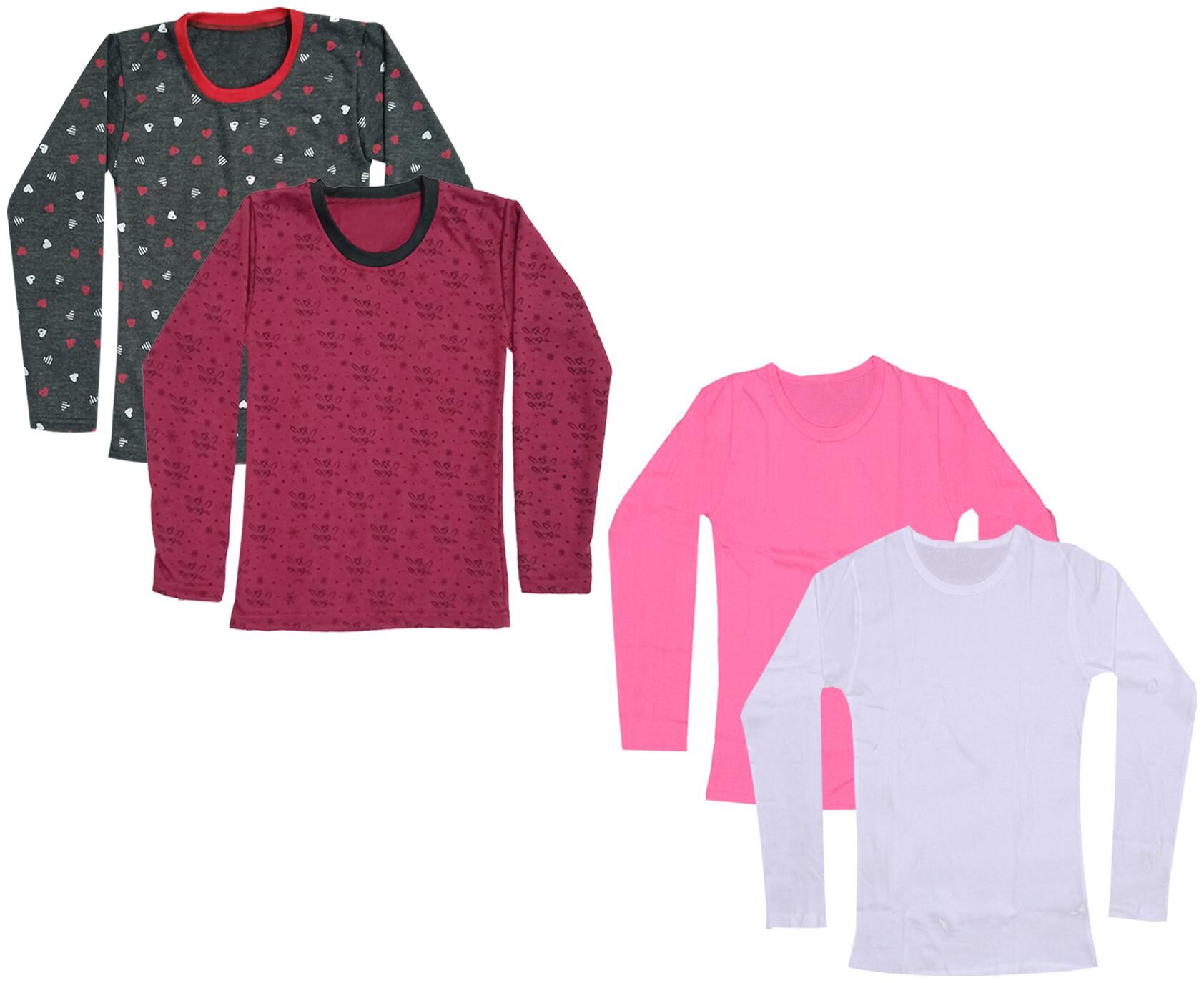 

Indiweaves Girl Cotton Printed T shirt - Multi