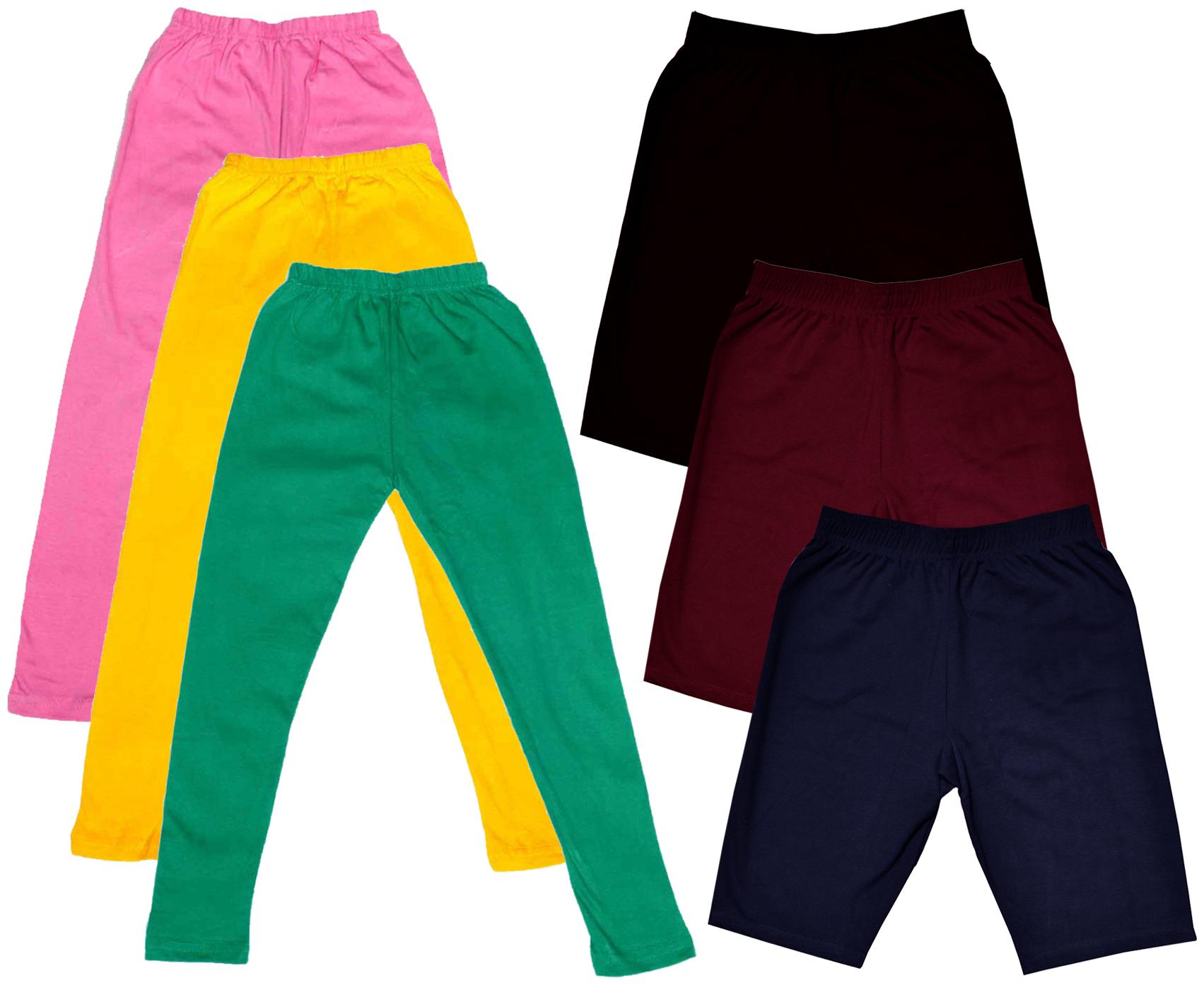 

Indiweaves Girl Cotton Solid Regular shorts - Multi