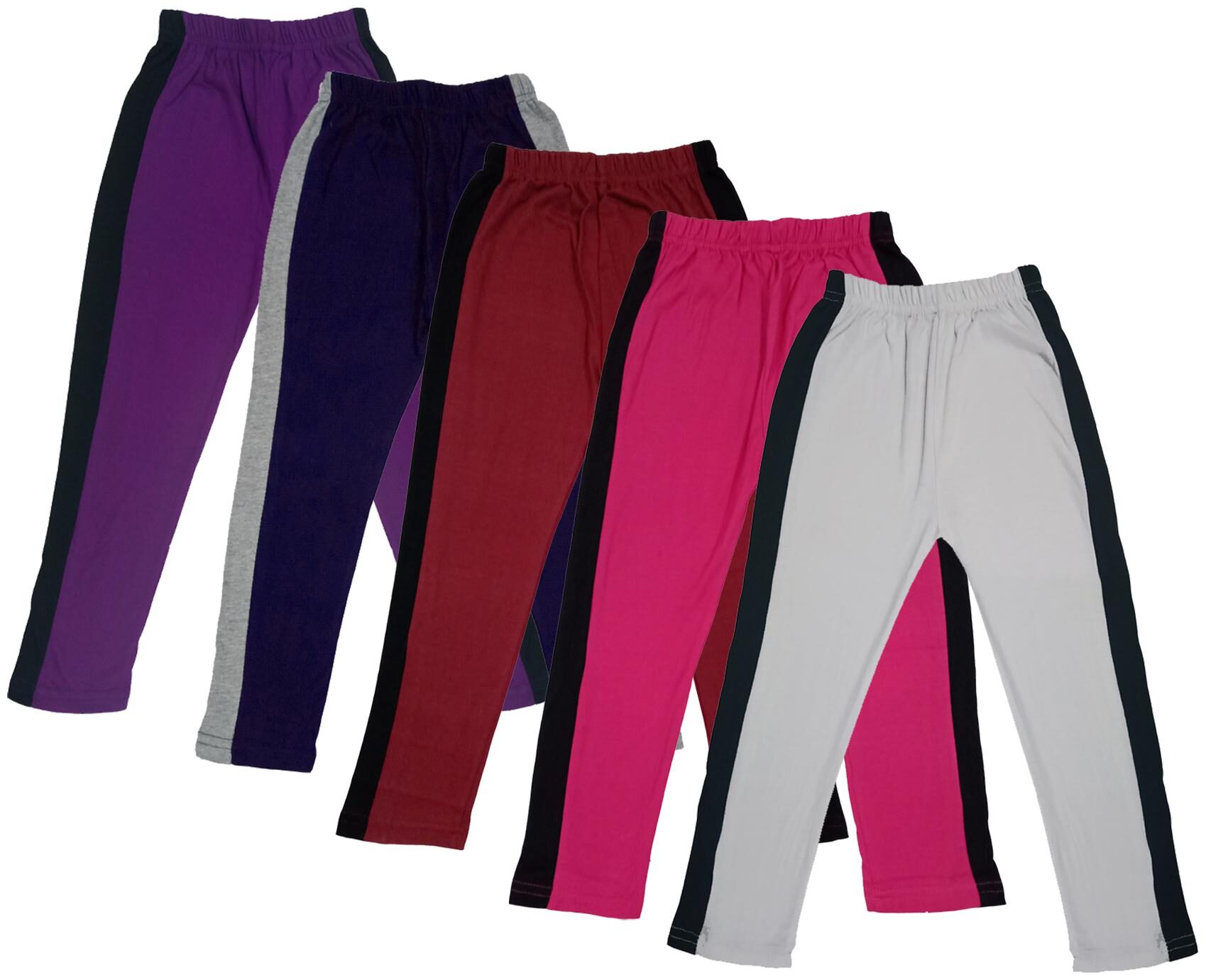 

Indiweaves Girl Cotton Solid Capri - Multi