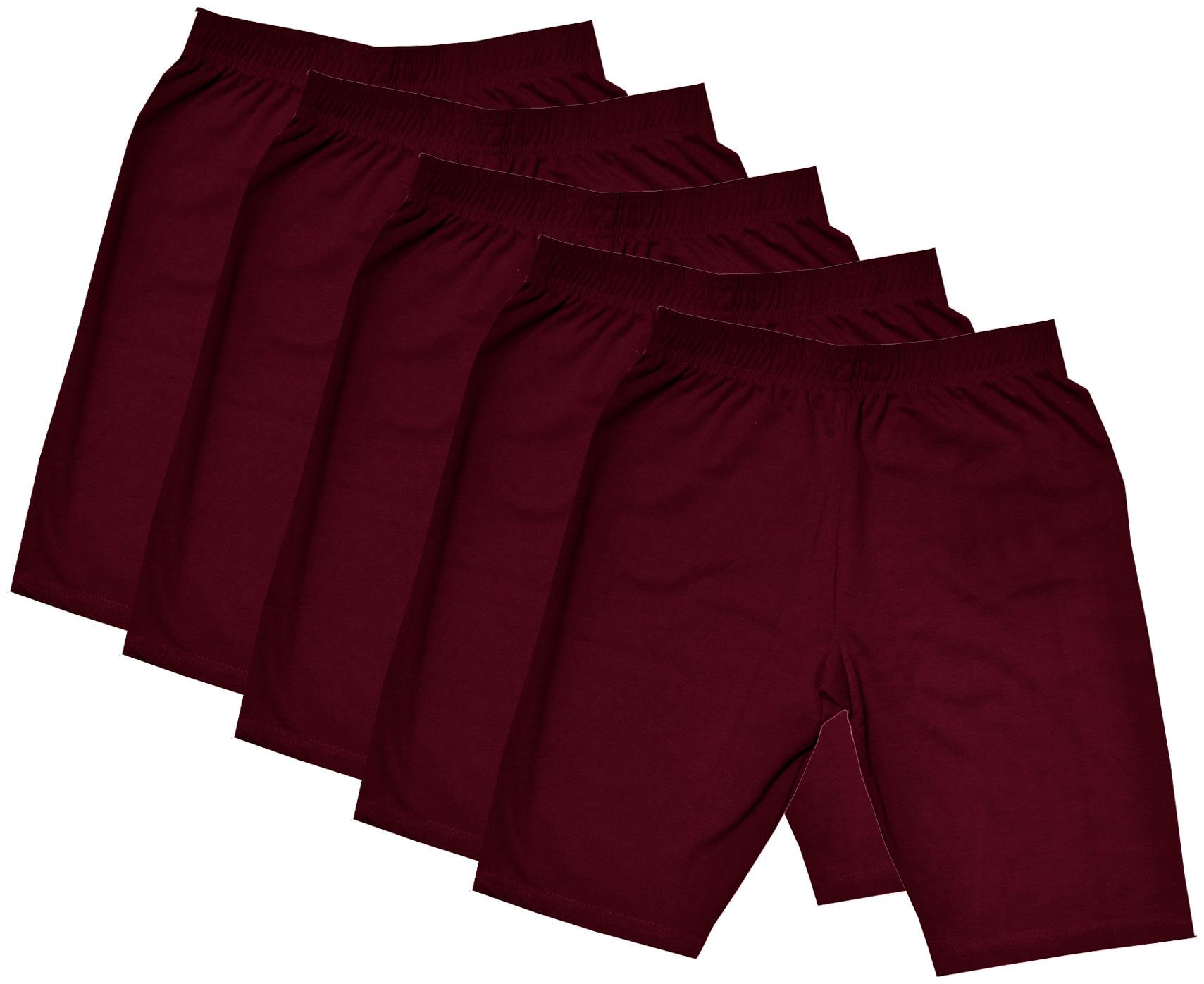 

Indiweaves Girl Cotton Solid Regular shorts - Maroon