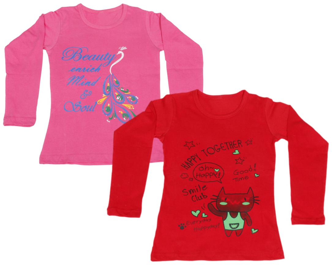

Indiweaves Girl Cotton Solid Top - Pink