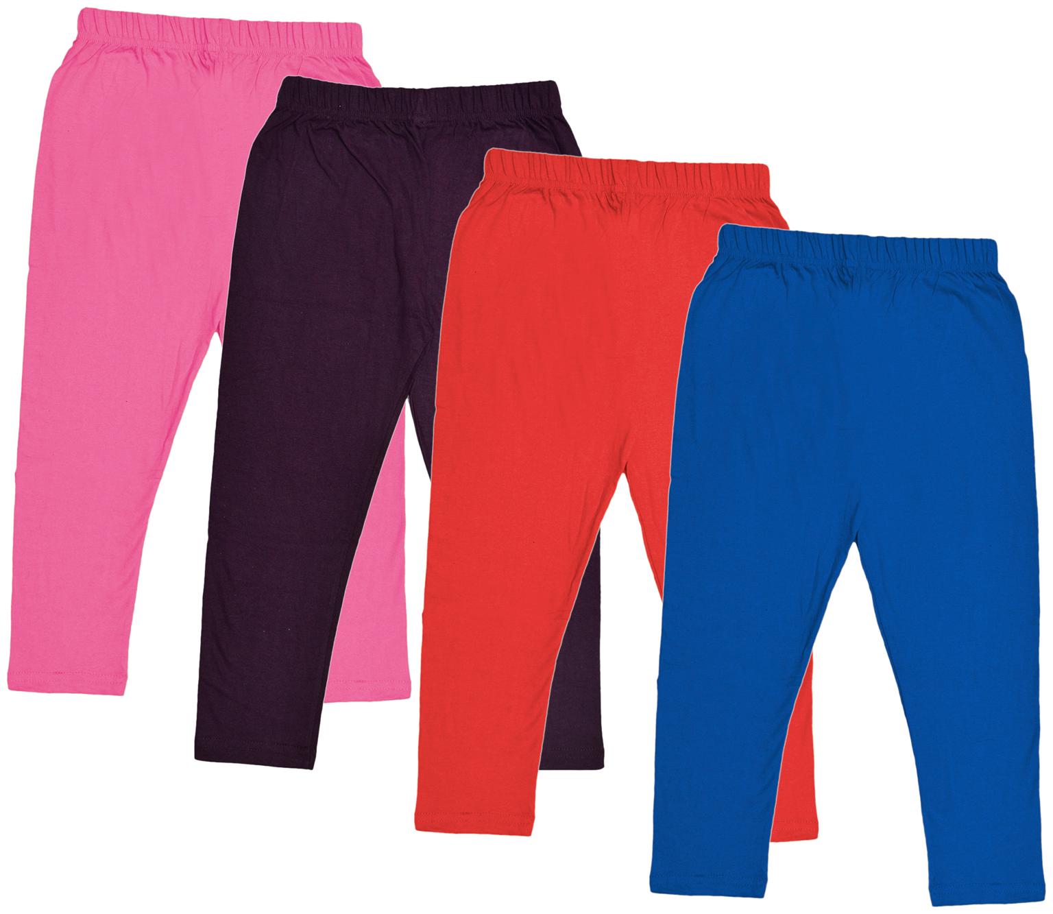 

Indiweaves Girl Cotton Solid Capri - Multi