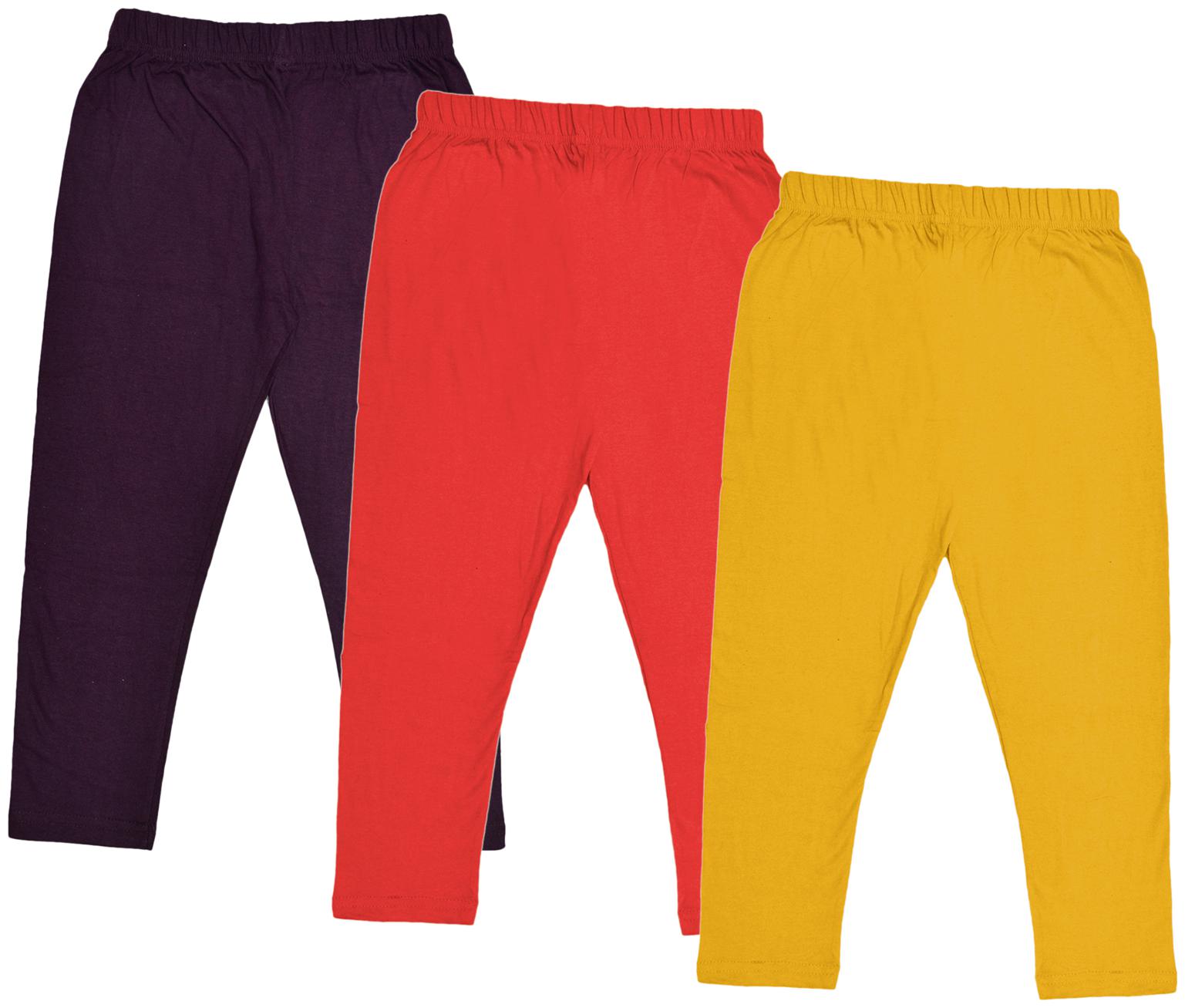 

Indiweaves Girl Cotton Solid Capri - Multi