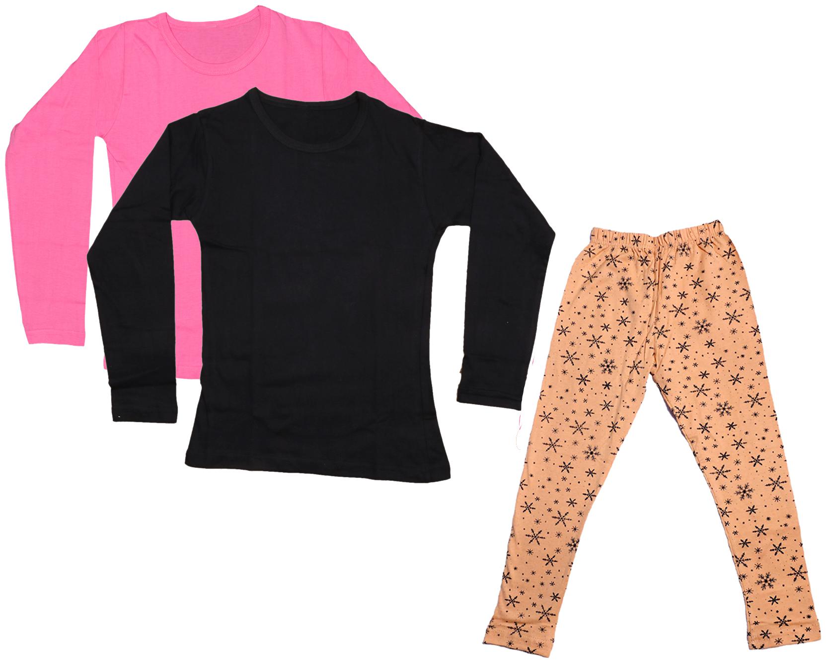 

Indiweaves Girl Cotton Solid T shirt - Multi