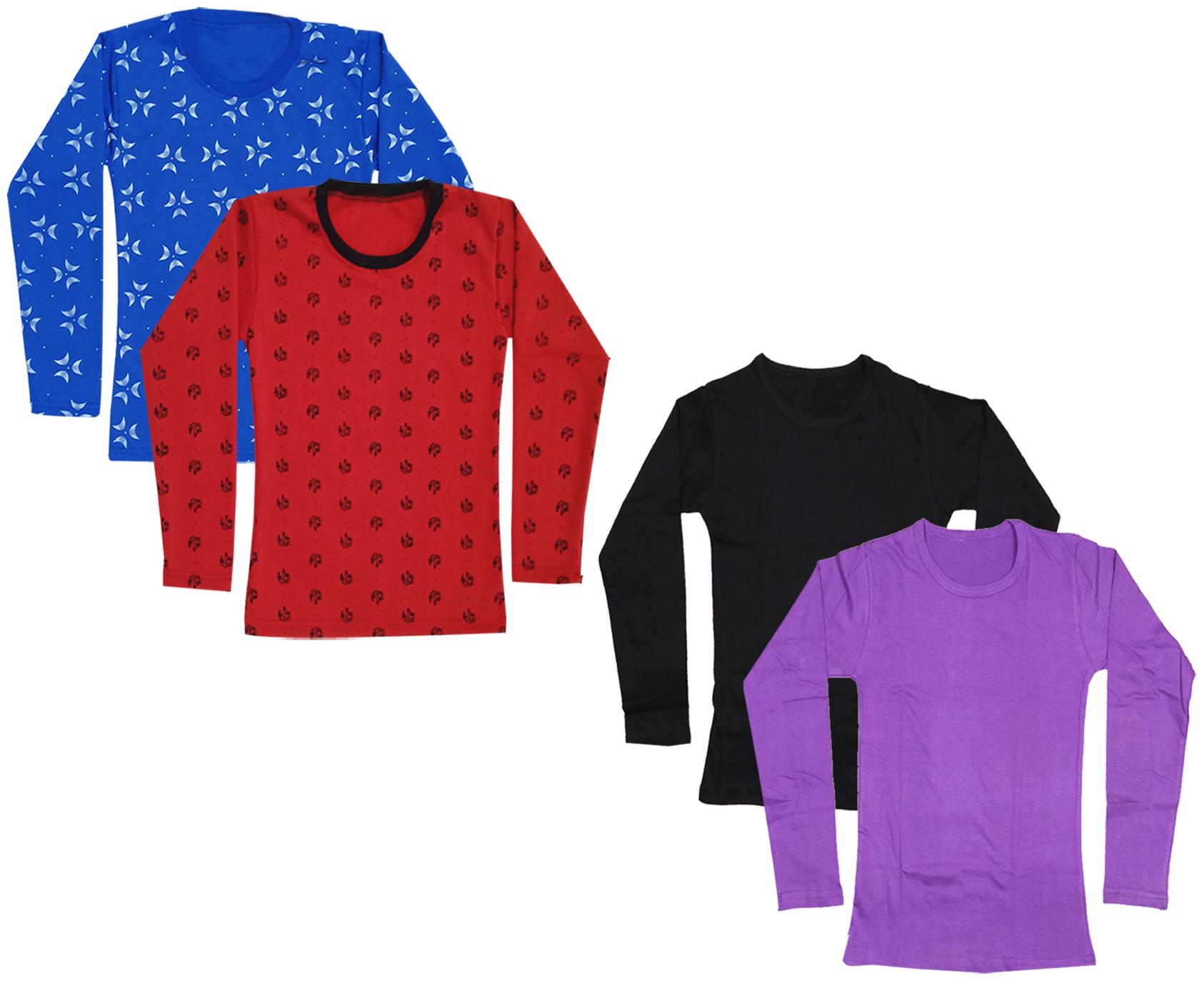 

Indiweaves Girl Cotton Printed T shirt - Multi