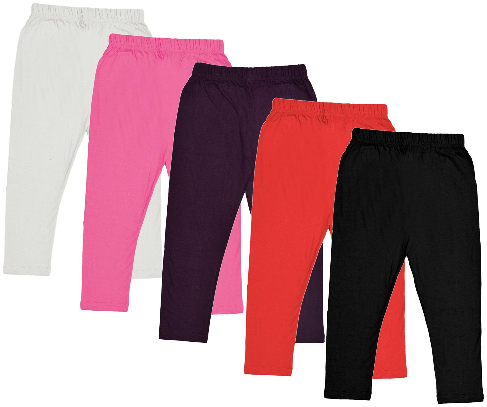 

Indiweaves Girl Cotton Solid Capri - Multi