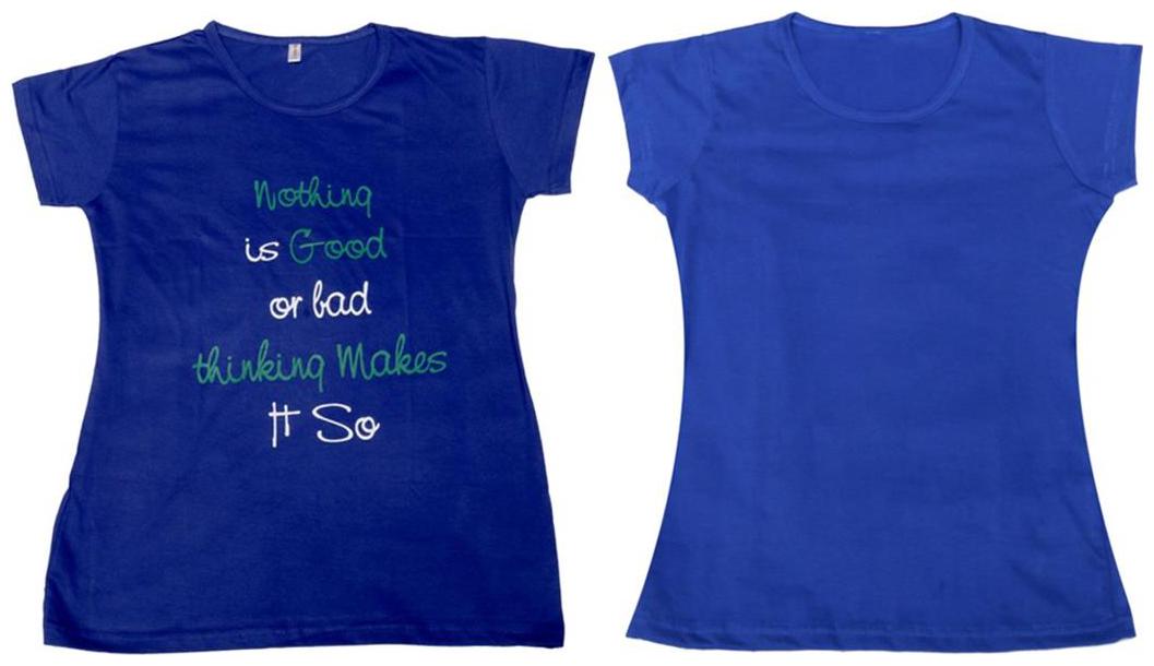 

Indiweaves Girl Cotton Solid T shirt - Multi
