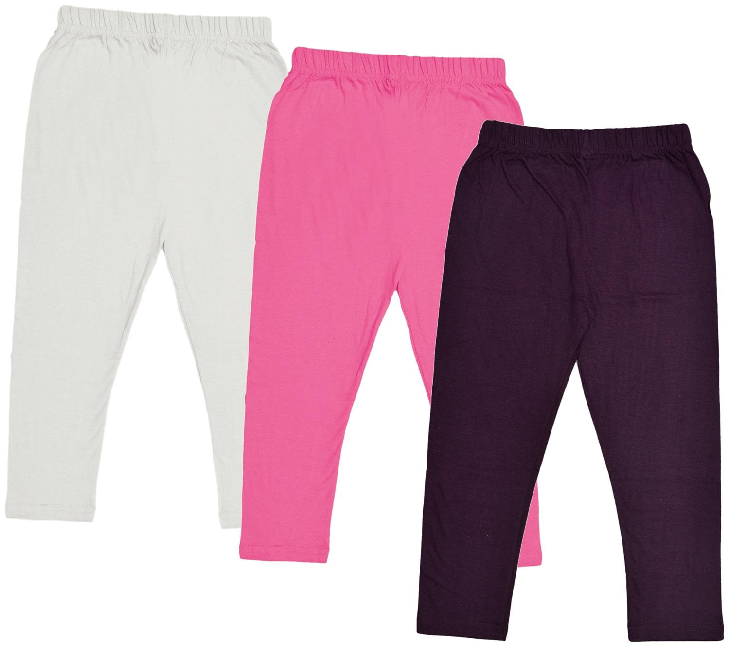 

Indiweaves Girl Cotton Solid Capri - Multi