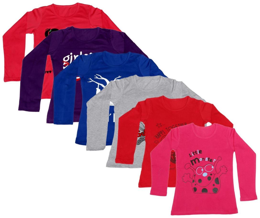 

Indiweaves Girl Cotton Printed T shirt - Multi