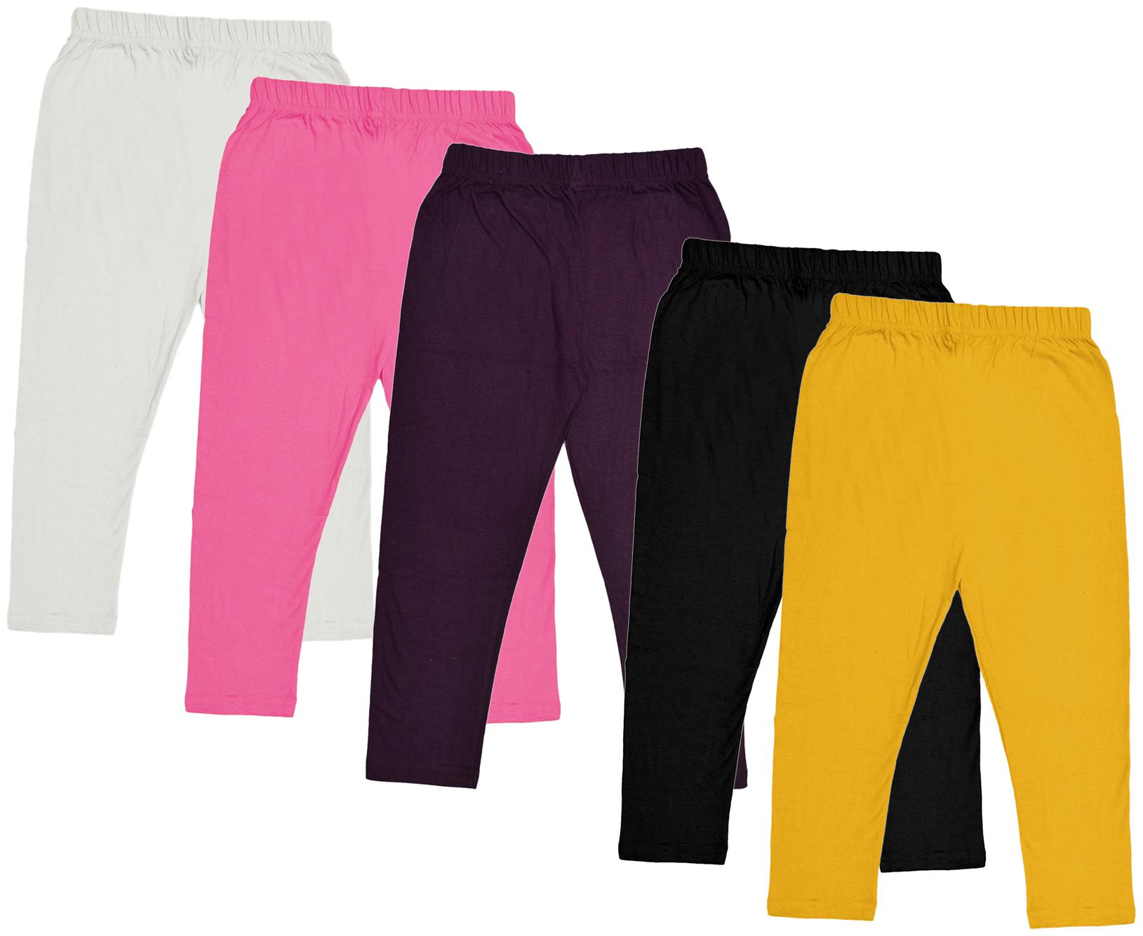 

Indiweaves Girl Cotton Solid Capri - Multi