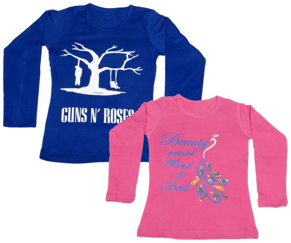 

Indiweaves Girl Cotton Printed T shirt - Multi