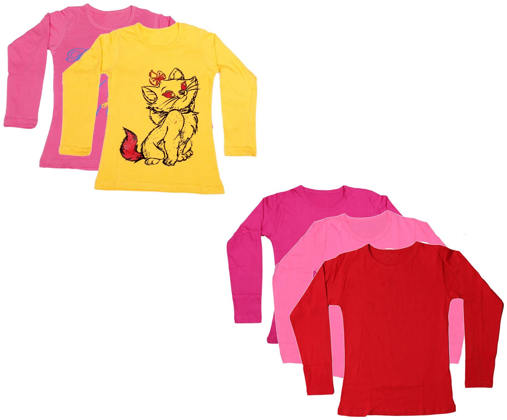 

Indiweaves Girl Cotton Printed T shirt - Multi