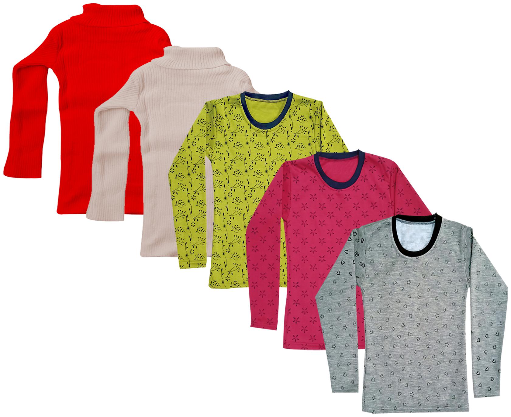 

Indiweaves Girl Wool Printed T shirt - Multi