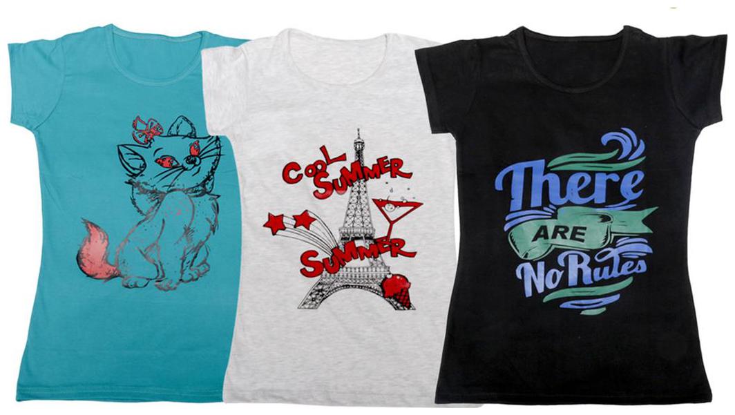 

Indiweaves Girl Cotton Solid T shirt - Blue