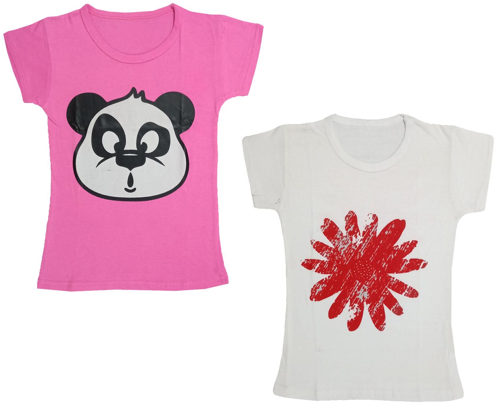 

Indiweaves Girl Cotton Printed T shirt - Multi