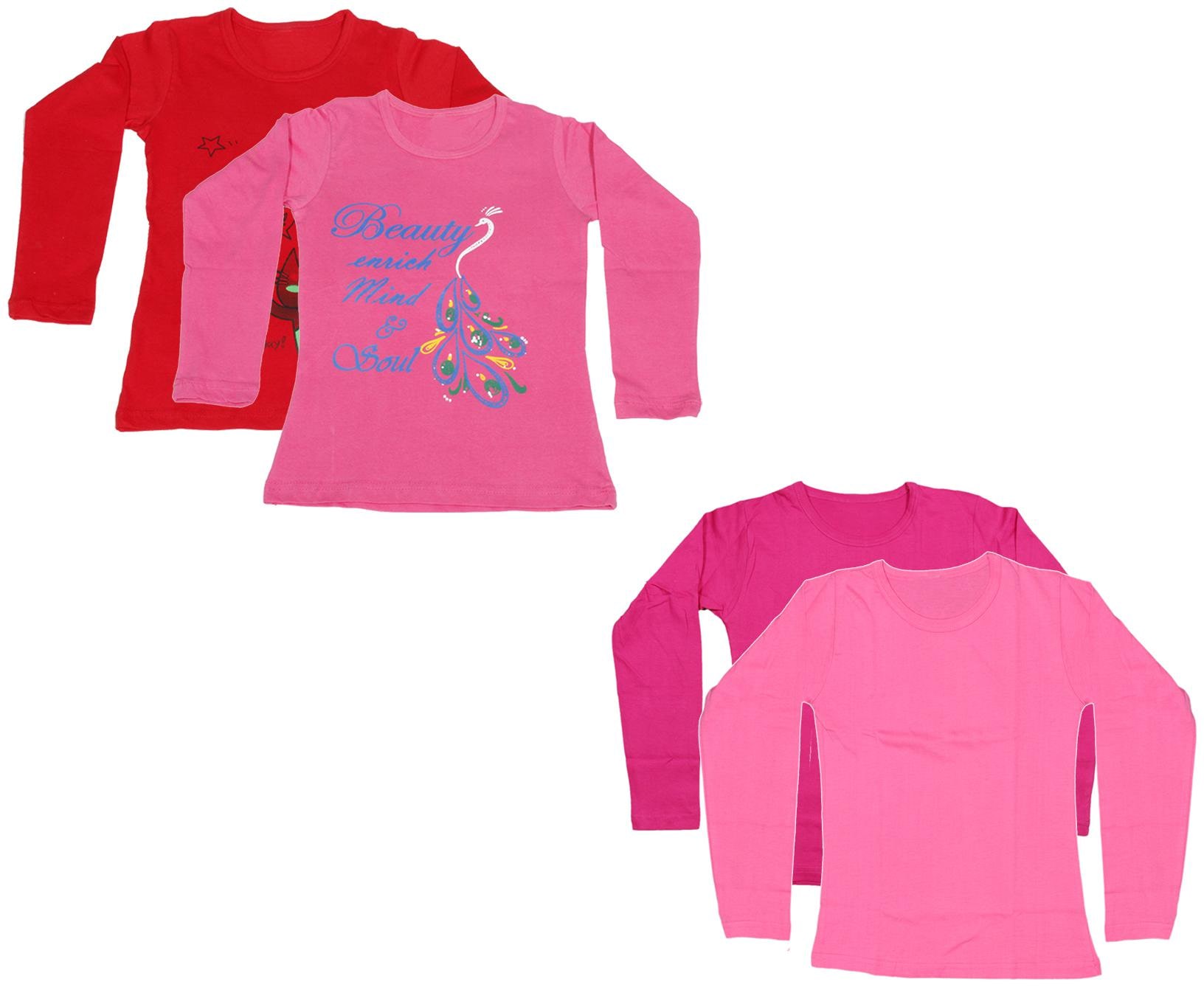 

Indiweaves Girl Cotton Printed T shirt - Multi