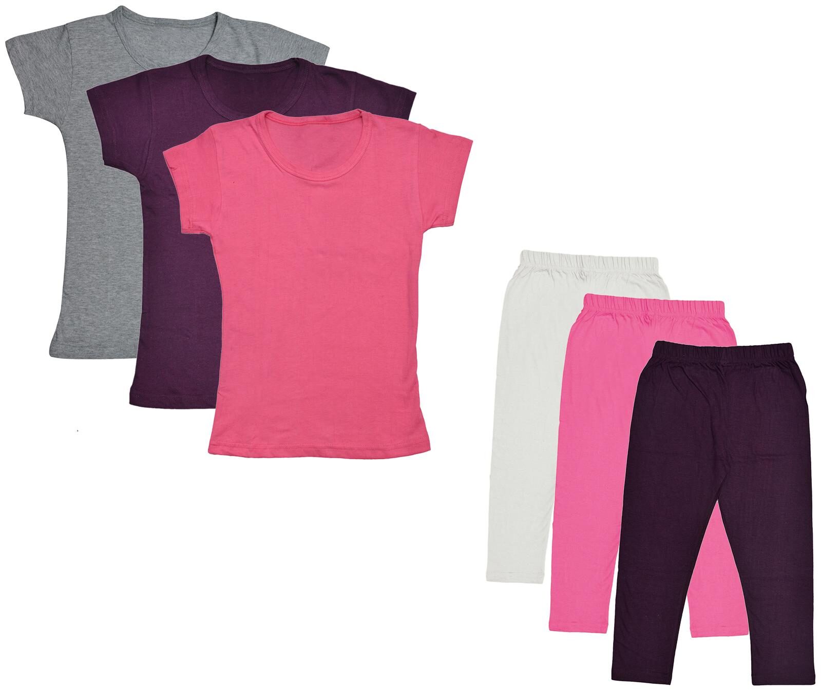 

Indiweaves Girl Cotton Top Bottom Set - Multi